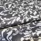 Sötét szürke barokk mintás pamutvászon 220 cm széles