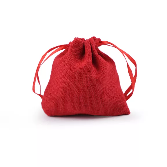 Ajándék tasak 8x8 cm textil zsák - 5 piros (1 db-os csomagolás) Ajándék tasak 8x8 cm textil zsák - 5 piros (1 db-os csomagolás)