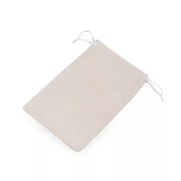   Vászon tasak 11x16 cm pamut - 1 bézs világos (50 db-os csomagolás)