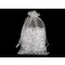 Organza ajándéktasak 14x21 cm - 1 fehér (10 db-os csomagolás)