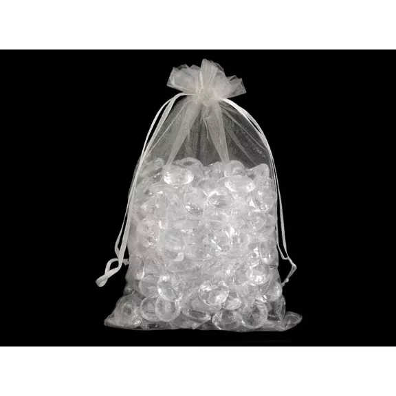 Organza ajándéktasak 14x21 cm - 1 fehér (100 db-os csomagolás) Organza ajándéktasak 14x21 cm - 1 fehér (100 db-os csomagolás)