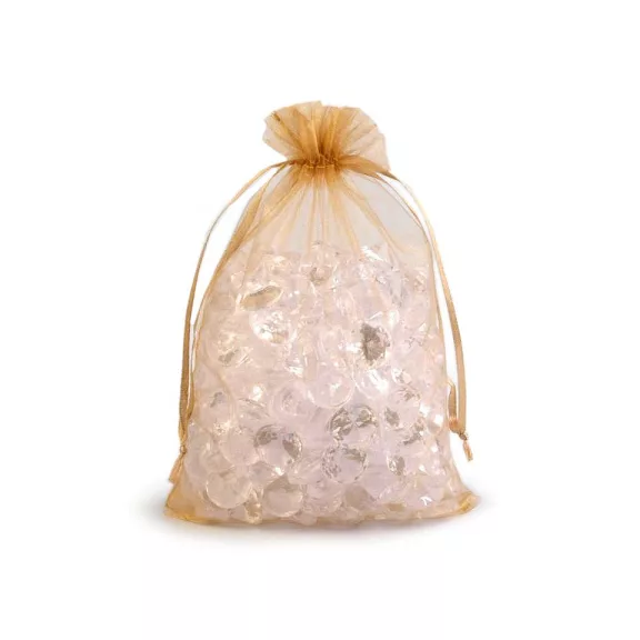 Organza ajándéktasak 14x21 cm - 3 világos arany (100 db-os csomagolás) Organza ajándéktasak 14x21 cm - 3 világos arany (100 db-os csomagolás)