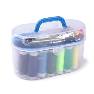 Varrókészlet átlátszó műanyag dobozban