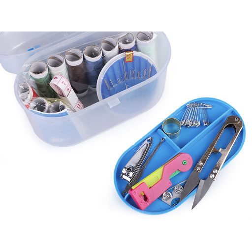 Varrókészlet átlátszó műanyag dobozban