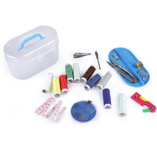 Varrókészlet átlátszó műanyag dobozban