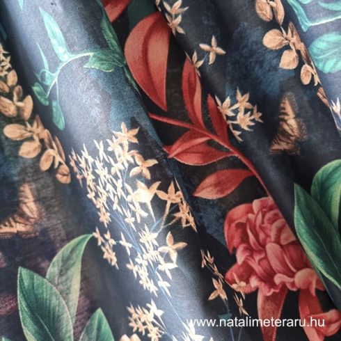 Édenkert pamutperkál 220 cm széles - luxus textil