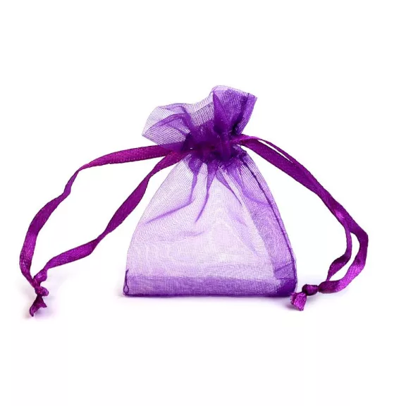 Organza ajándéktasak 4,5x7 cm - 3 mélylila (100 db-os csomagolás) Organza ajándéktasak 4,5x7 cm - 3 mélylila (100 db-os csomagolás)