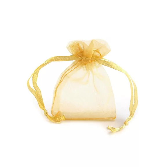 Organza ajándéktasak 4,5x7 cm - 4 világos arany (100 db-os csomagolás) Organza ajándéktasak 4,5x7 cm - 4 világos arany (100 db-os csomagolás)