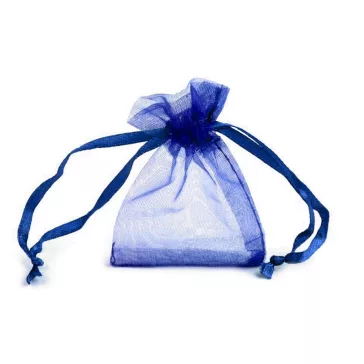   Organza ajándéktasak 4,5x7 cm - 12 királykék (20 db-os csomagolás)