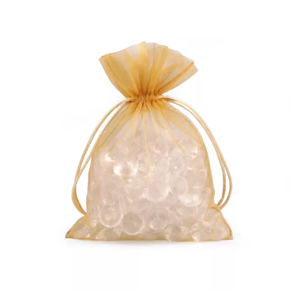 Organza ajándéktasak 13x18 cm - 12 világos arany (10 db-os csomagolás) Organza ajándéktasak 13x18 cm - 12 világos arany (10 db-os csomagolás)