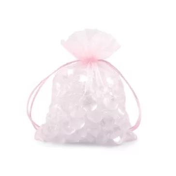   Organza ajándéktasak 13x18 cm - 13 (03) rózsás világos (100 db-os csomagolás)