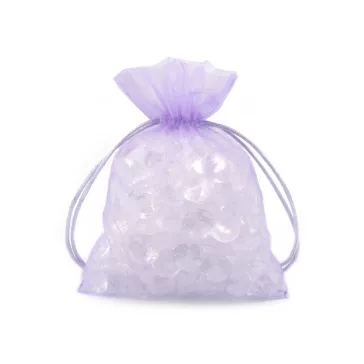   Organza ajándéktasak 13x18 cm - 15 (11) lila (40 db-os csomagolás)