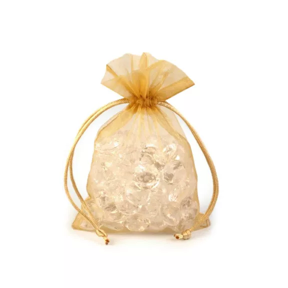 Organza ajándéktasak 10x15 cm - 3 (10 x 13 cm) arany (10 db-os csomagolás) Organza ajándéktasak 10x15 cm - 3 (10 x 13 cm) arany (10 db-os csomagolás)
