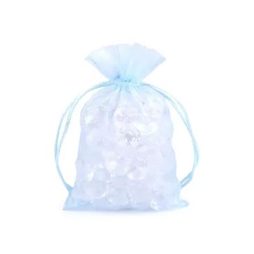   Organza ajándéktasak 10x15 cm - 15 világoskék (40 db-os csomagolás)