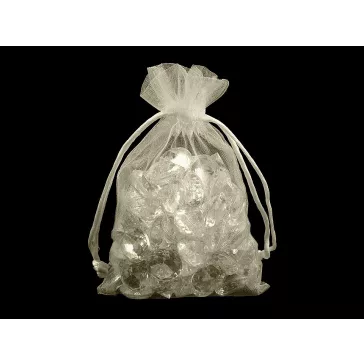   Organza ajándéktasak 10x15 cm - 17 (10 x 13 cm) krém világos (100 db-os csomagolás)