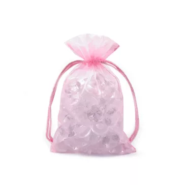   Organza ajándéktasak 10x15 cm - 19 rózsaszín világos (40 db-os csomagolás)