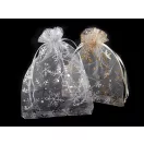 Karácsonyi ajándéktgasak pehely13x18 cm organza - 5 jégkék ezüst (50 db-os csomagolás) Karácsonyi ajándéktgasak pehely13x18 cm organza - 5 jégkék ezüst (50 db-os csomagolás)