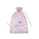 Karácsonyi ajándéktgasak pehely13x18 cm organza - 5 jégkék ezüst (50 db-os csomagolás) Karácsonyi ajándéktgasak pehely13x18 cm organza - 5 jégkék ezüst (50 db-os csomagolás)