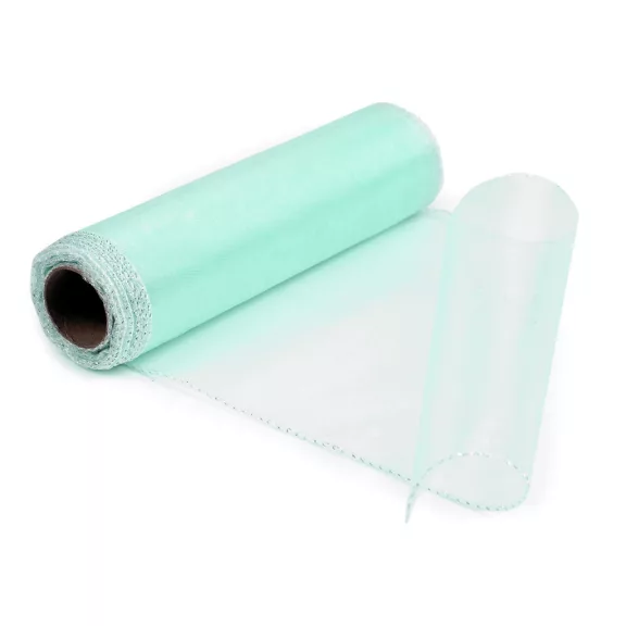 Organza szalag 21 cm-es - 181 menta (9 m-es csomagolás) Organza szalag 21 cm-es - 181 menta (9 m-es csomagolás)
