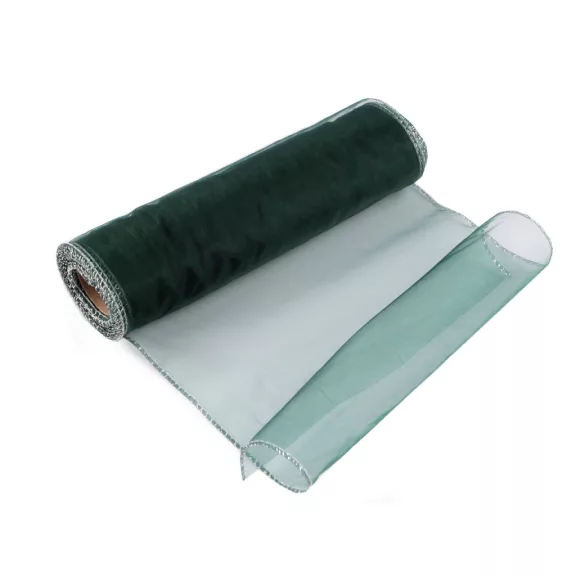 Organza szalag 21 cm-es - 128 fenyőzöld (90 m-os csomagolás) Organza szalag 21 cm-es - 128 fenyőzöld (90 m-os csomagolás)