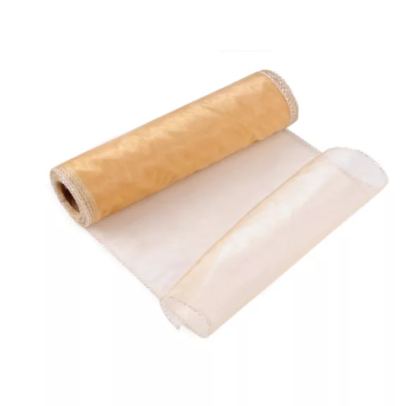 Organza szalag 21 cm-es - 87 arany hell (9 m-es csomagolás) Organza szalag 21 cm-es - 87 arany hell (9 m-es csomagolás)