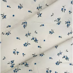   Blueberry small-pattern washed cotton percale / fine cotton fabric, 220 cm wide