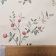   Red cranberry small-pattern washed cotton percale / fine cotton fabric 220 cm wide