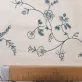   Dark green small floral vine pattern washed cotton percale / fine cotton fabric, 220 cm wide