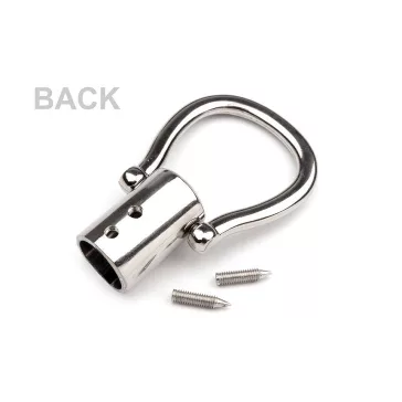 Végződés táskafülekre Ø12 mm - nikkel (30 szett)