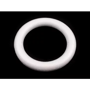   Polisztirén koszorú Ø20 cm - fehér (10 db-os csomagolás)