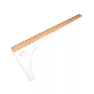   Fa szabóméter hossza 60 cm, 80 cm - 1- 60 cm természetes közepes (3 db-os csomagolás)