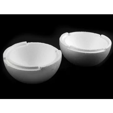   Hungarocell gömb kétrészes üreges Ø19,5 cm kétrésze öblös - fehér (1 db-os csomagolás)