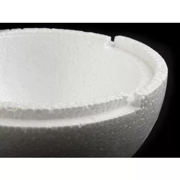  Hungarocell gömb kétrészes üreges Ø19,5 cm kétrésze öblös - fehér (1 db-os csomagolás)