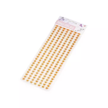   Öntapadós csillagok ragasztószalagon Ø10 mm - 2 arany (3 card)
