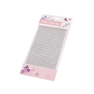   Öntapadós kövek ragasztószalagon Ø4 mm - 1 crystal (12 card)