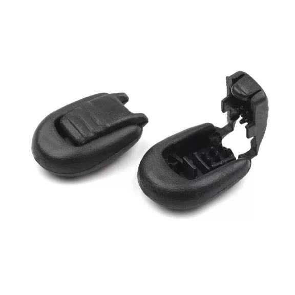 Műanyg zsinórvég 15x19 mm összenyomható - 1 fekete (20 db-os csomagolás) Műanyg zsinórvég 15x19 mm összenyomható - 1 fekete (20 db-os csomagolás)