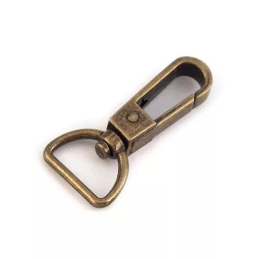 Fém forgós karabíner 20 mm-es befűző
