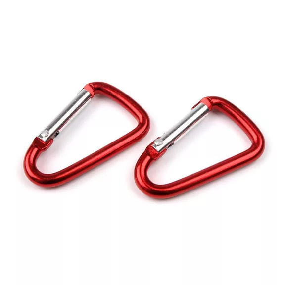 Fém karabiner 23x39 mm - 1 piros (2 db-os csomagolás) Fém karabiner 23x39 mm - 1 piros (2 db-os csomagolás)