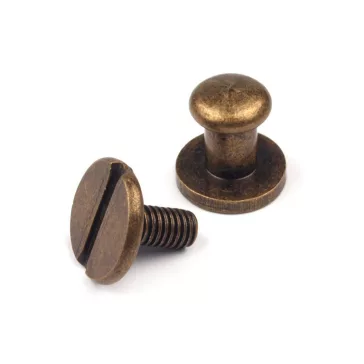 Pisztolygomb Ø6 mm - 2 (9 mm) ósárgaréz (50 pár)