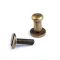 Pisztolygomb Ø6 mm - 4 (14 mm) ósárgaréz (50 pár)