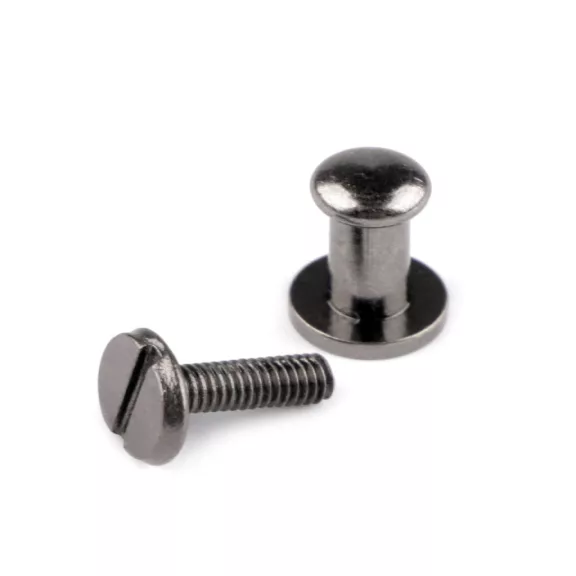 Pisztolygomb Ø6 mm - 8 (11 mm) nikkel fekete (50 pár) Pisztolygomb Ø6 mm - 8 (11 mm) nikkel fekete (50 pár)