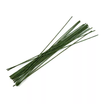   Virágkötő drót Ø2,5 mm, hossza 40 cm - 1 zöld páfránya (80 db-os csomagolás)