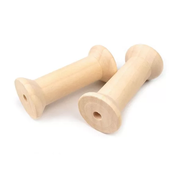 Fa orsó 36x80 mm - természetes világos (10 db-os csomagolás) Fa orsó 36x80 mm - természetes világos (10 db-os csomagolás)