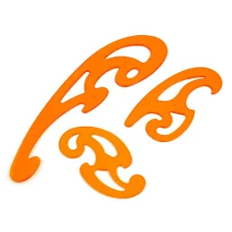 Ívelt vonalzó készlet 3 db