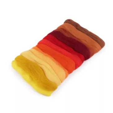   Juhgyapjú készlet 50 g fésült - 6 (oheň) mix (3 zacskó)