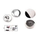Gombalap fém alappal, kárpitos gomb 28" fém 17,78mm - nikkel (100 szett) Gombalap fém alappal, kárpitos gomb 28" fém 17,78mm - nikkel (100 szett)