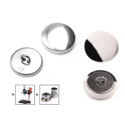 Gombalap fém alappal, kárpitos gomb 32"