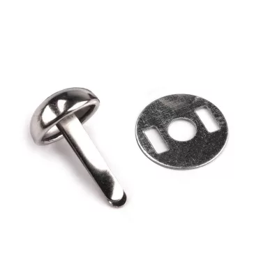   Kétlábas szög / fém táskaláb Ø12 mm szegecs - 2 nikkel (300 szett)