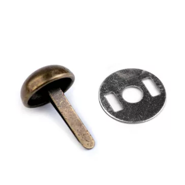   Kétlábas szög / fém táskaláb Ø12 mm szegecs - 4 ósárgaréz (50 szett)