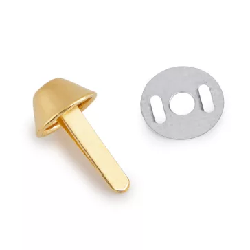   Kétlábas szög / fém táskaláb Ø12 mm szegecs - 7 sárga arany (50 szett)